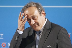 Platini, presidente da Uefa. Crédito: AP